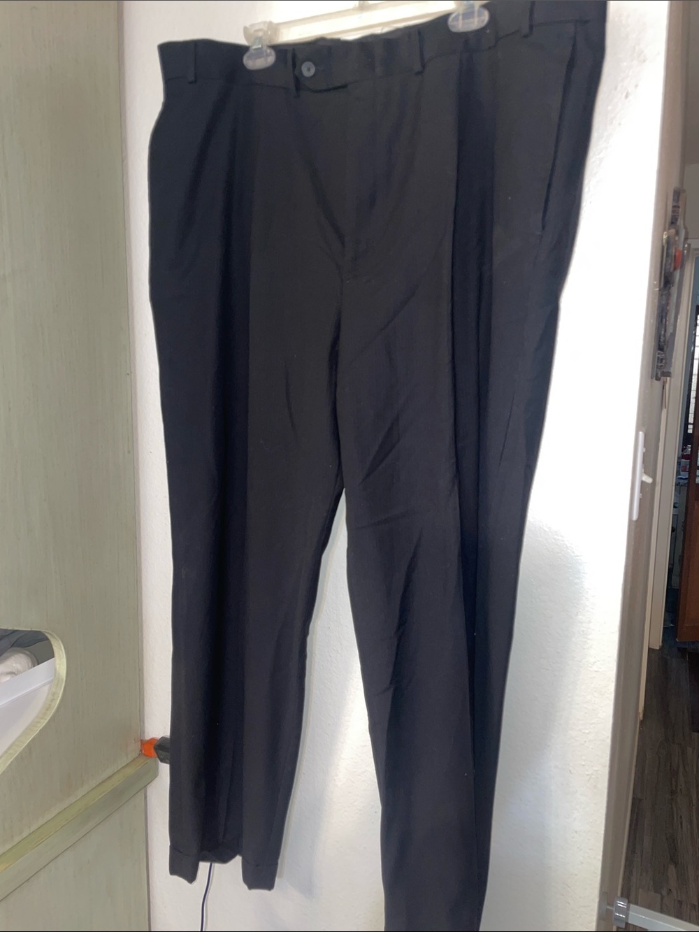 Geoffrey Beene Black Men's Dress Pants - Pleated Front